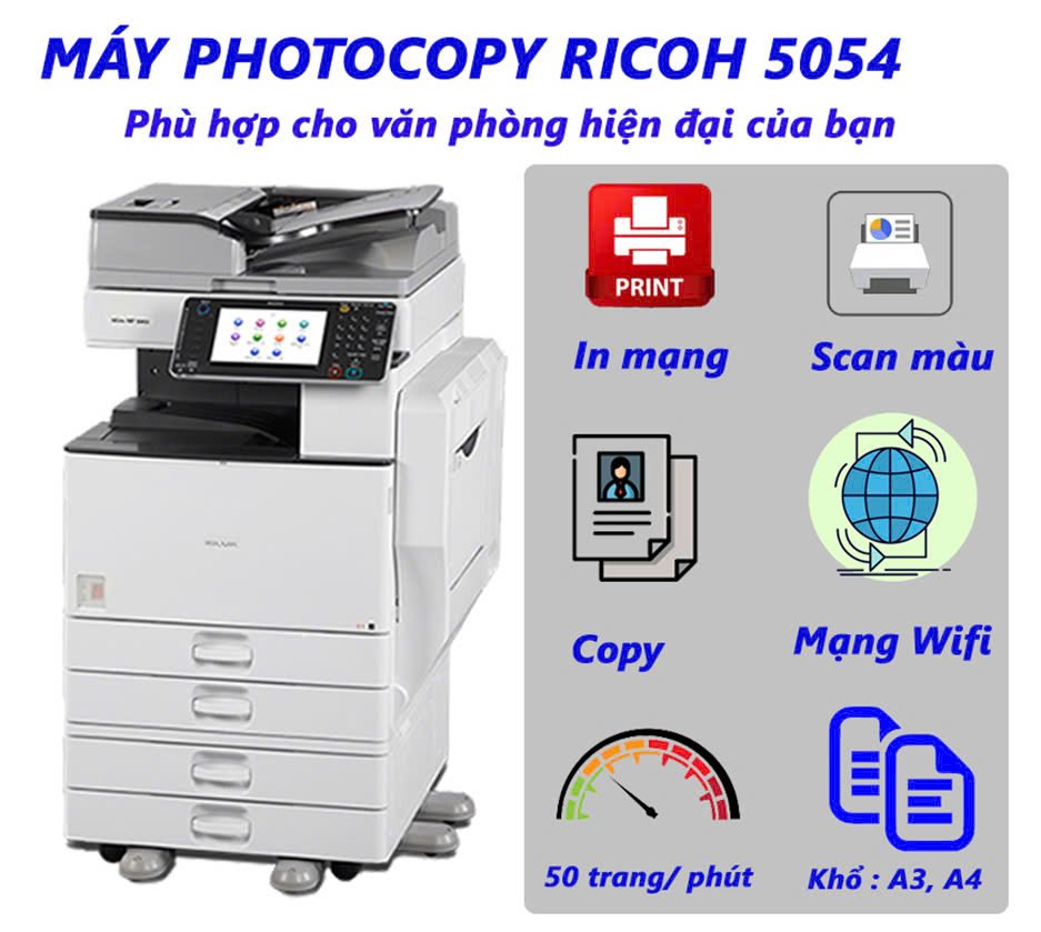 CHO THUÊ MÁY PHOTOCOPY QUẬN GÒ VẤP 5054