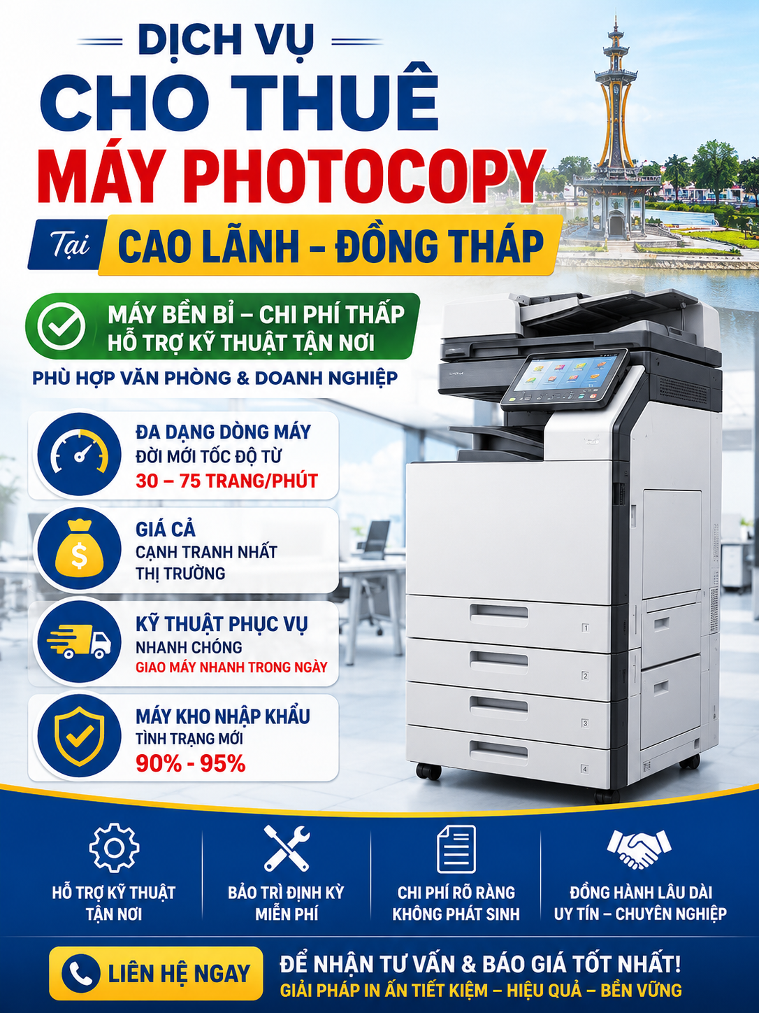 Cho Thuê Máy Photocopy Tại Cao Lãnh - Đồng Tháp Dich vu cho thue may photocopy tai Cao Lanh Dong Thap