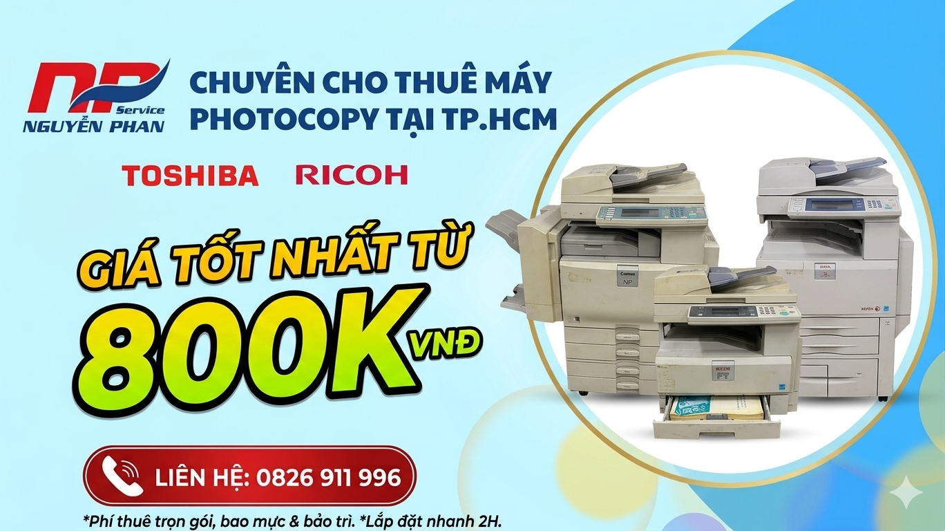 Cho Thuê Máy Photocopy Tại Bình Thạnh