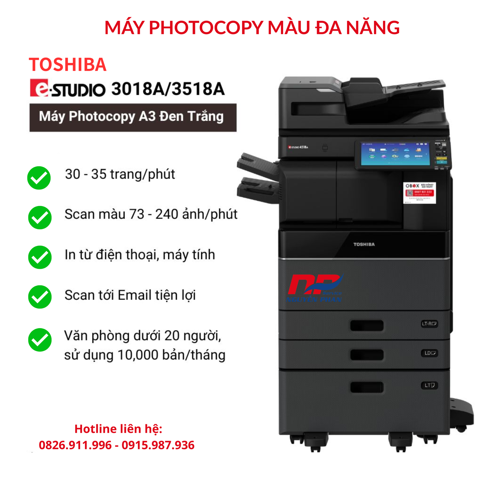Máy Photocopy Toshiba e - Studio 3515AC
