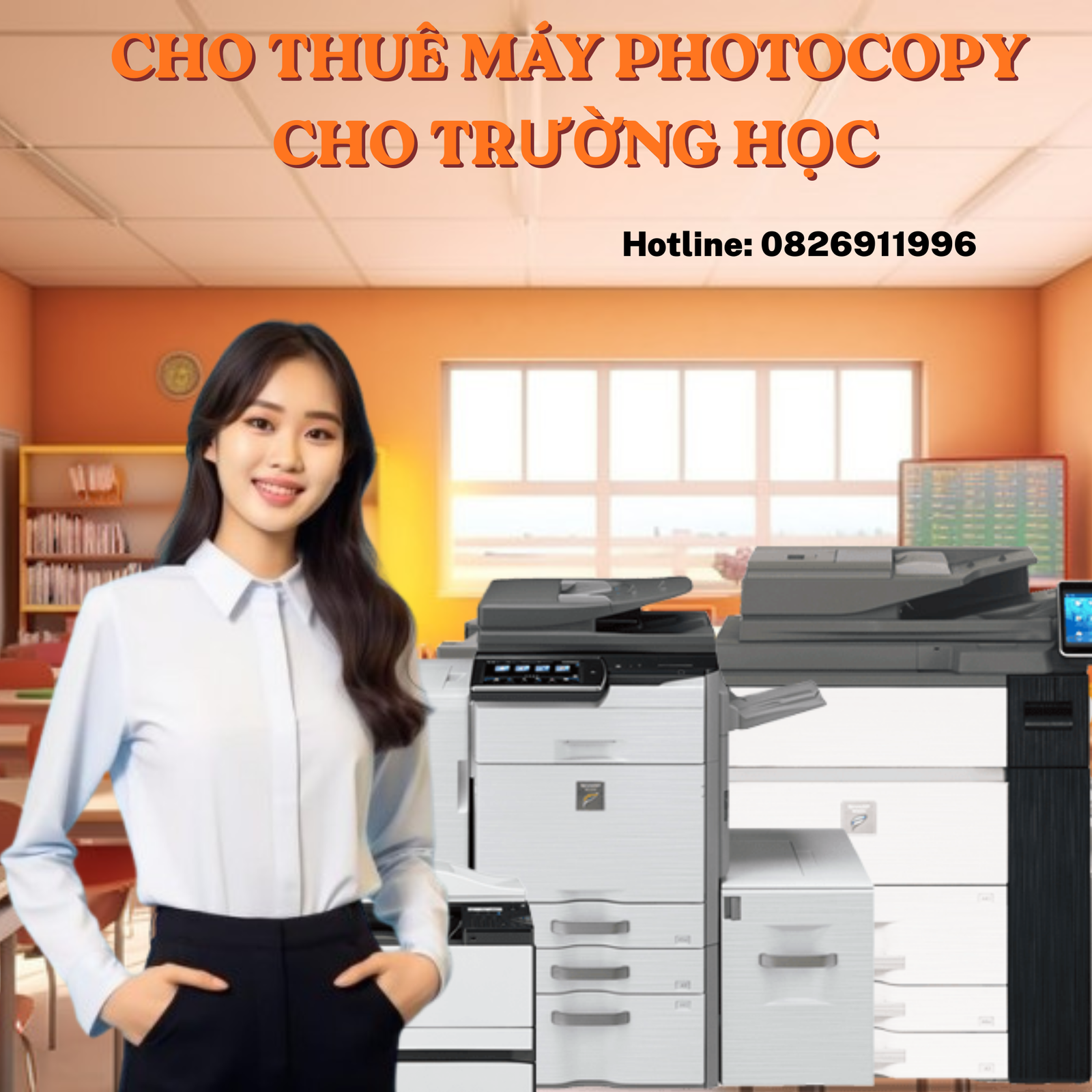 thuê máy photocopy cho trường học