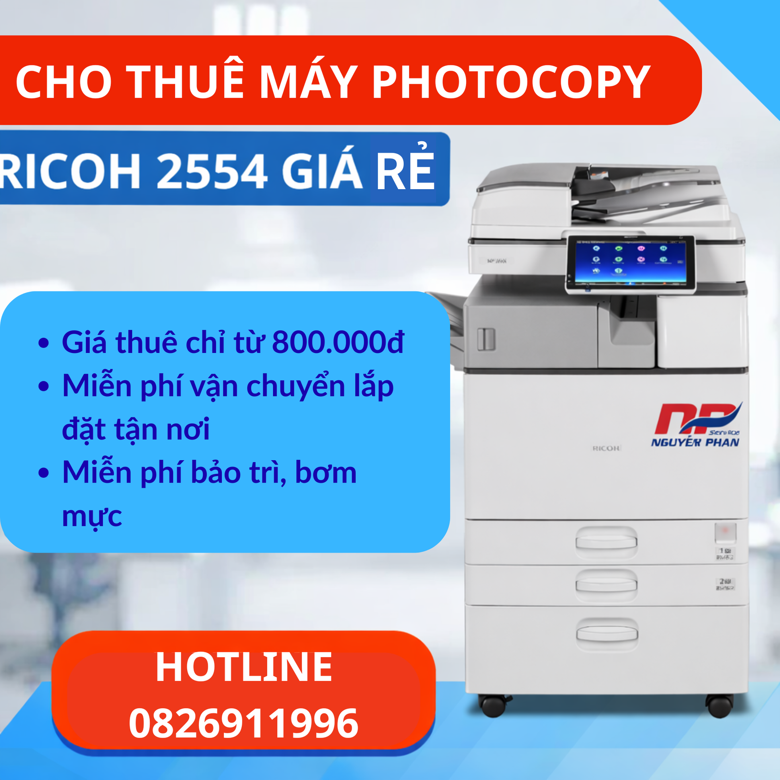 Cho thuê máy photocopy Ricoh 2554 Cho thuê máy photocopy Ricoh 2554