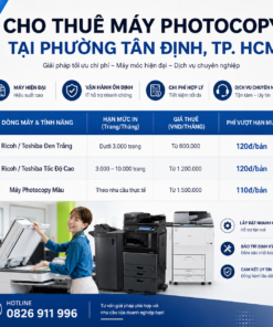 Cho thuê máy photocopy tại Phường Tân Định,TP.HCM