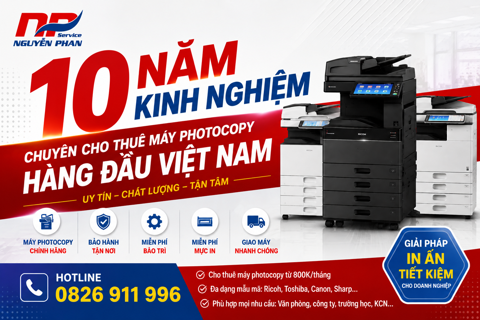 Dịch vụ cho thuê máy photocopy tại Thủ Dầu Một – Bình Dương