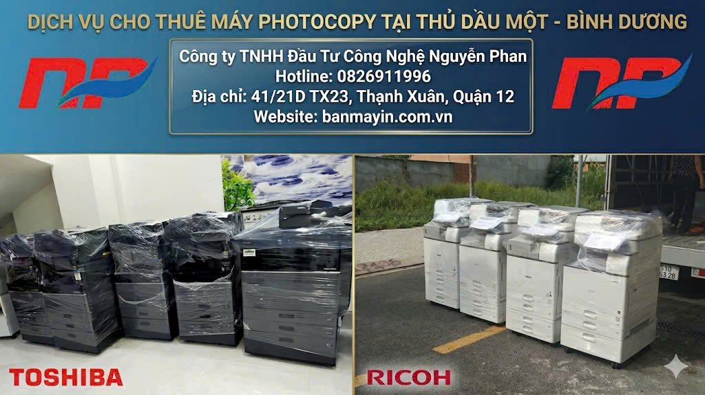 Dịch vụ cho thuê máy photocopy tại Thủ Dầu Một – Bình Dương