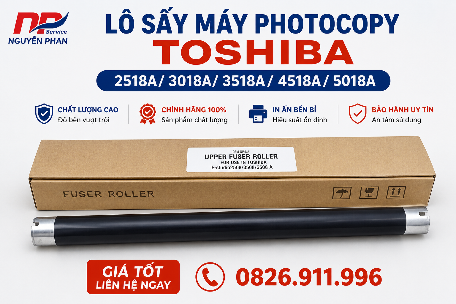 Lô sấy máy photocopy Toshiba 2518A3018A3518A4518A5018A