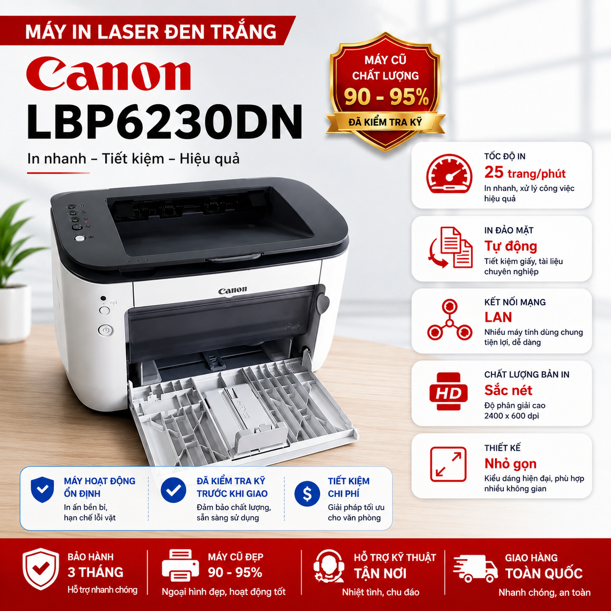 Máy in Laser đen trắng Canon LBP6230DN
