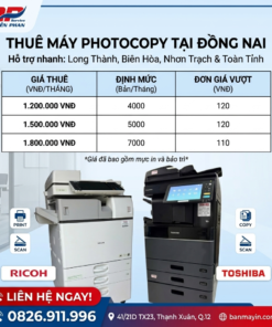 Thuê Máy Photocopy Tại Long Thành - Đồng Nai Với Giá 300k