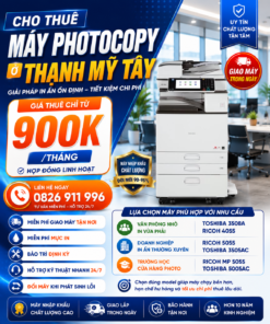 Cho Thuê Máy Photocopy Tại Phường Thạnh Mỹ Tây