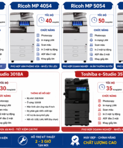 Các Dòng Máy Photocopy Được Ưa Chuộng
