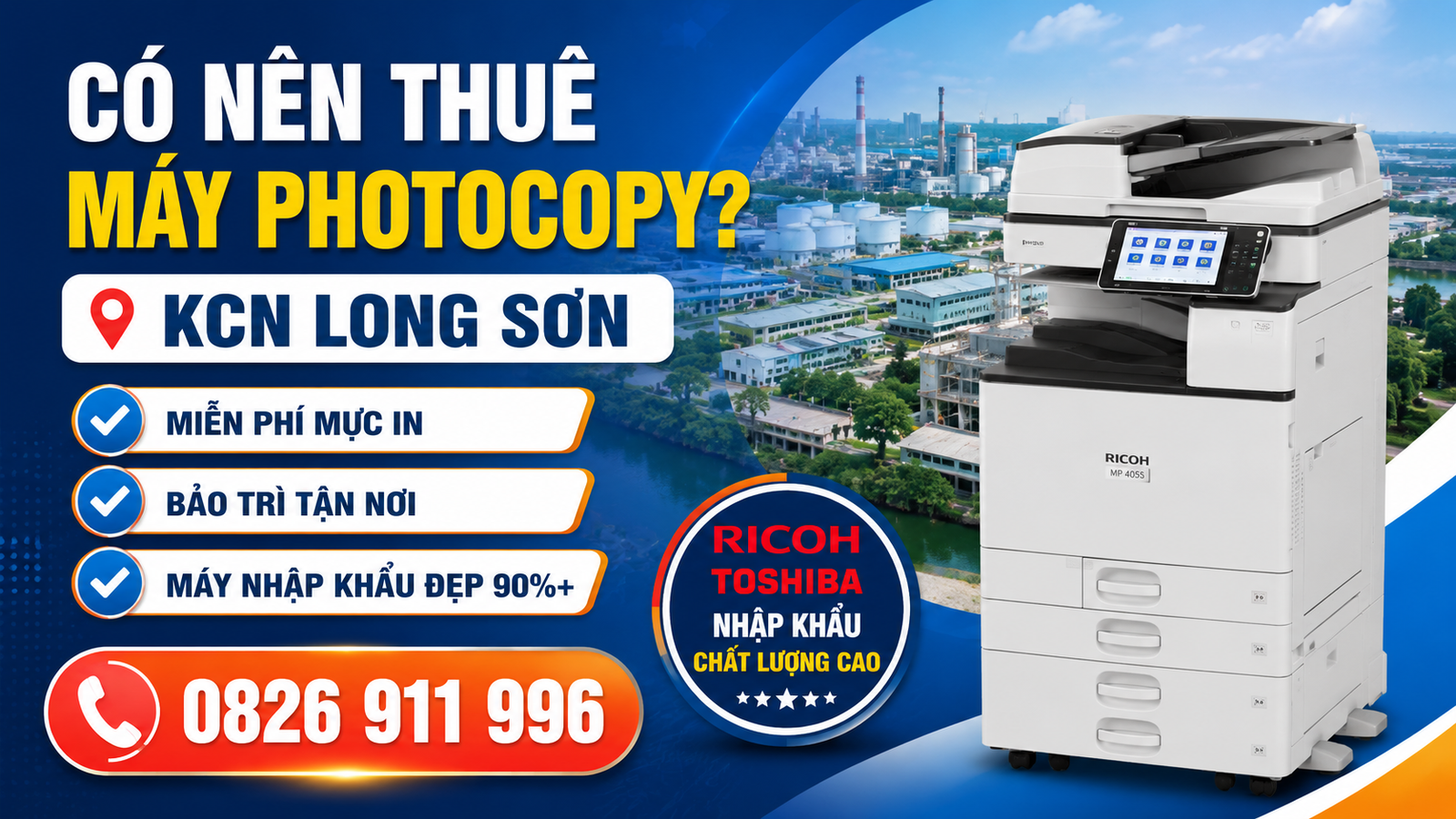 Có Nên Thuê Máy Photocopy Tại KCN Long Sơn