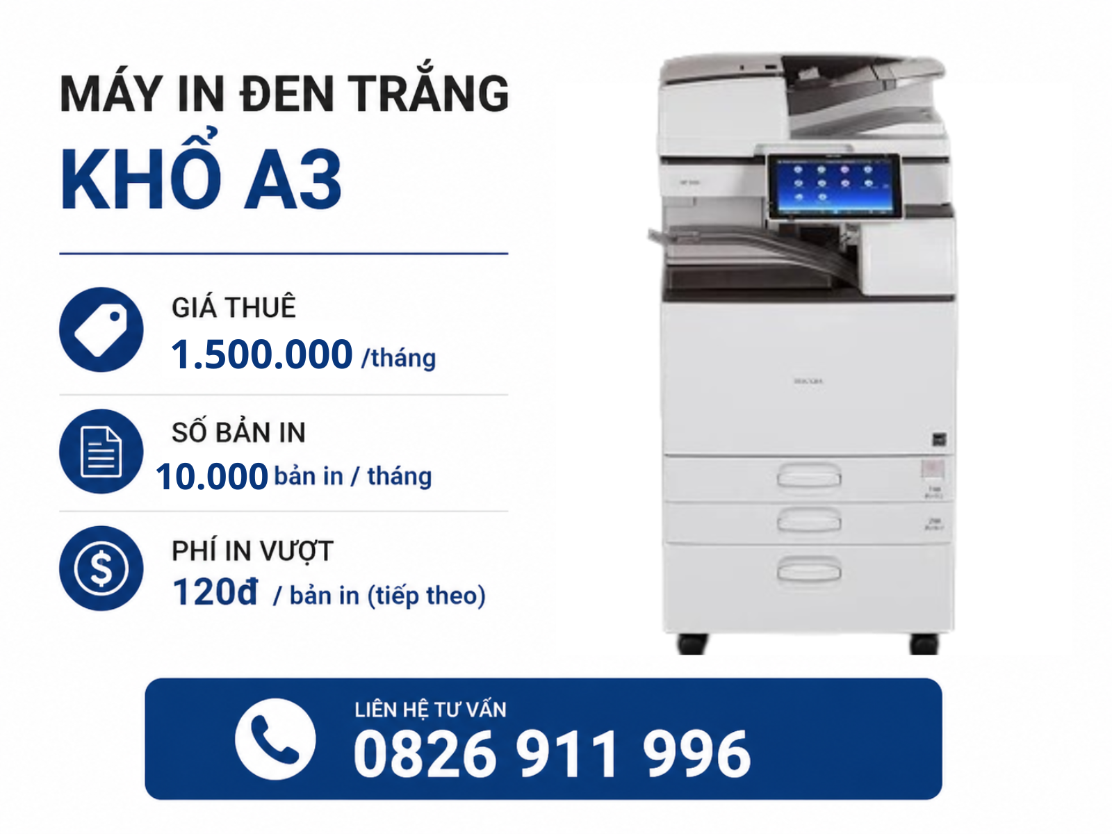 Cho Thuê Máy In Văn Phòng Trọn Gói A-Z | Máy In A3, In Qua Mạng Giá Rẻ