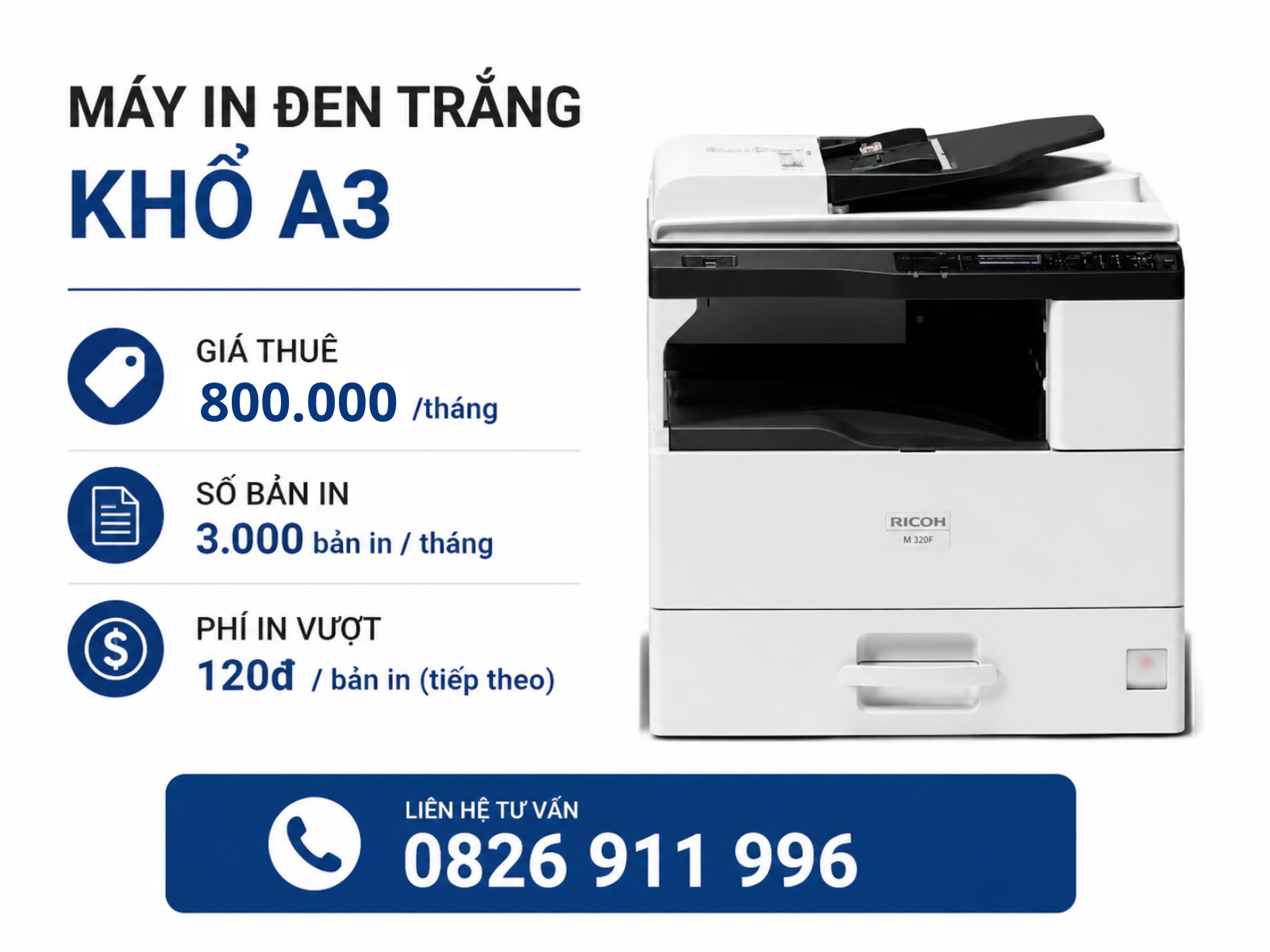 Cho Thuê Máy In Văn Phòng Trọn Gói A-Z | Máy In A3, In Qua Mạng Giá Rẻ