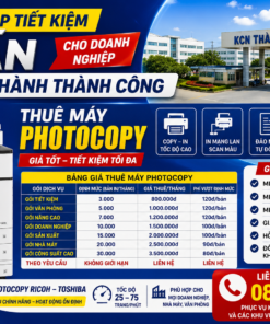 Giải Pháp Tiết Kiệm In Ấn Cho KCN Thành Thành Công – Thuê Máy Photocopy Giá Tốt