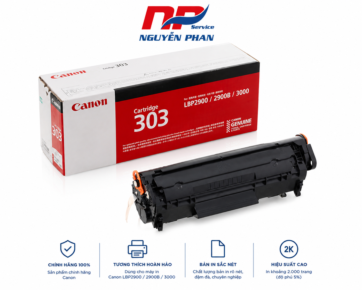 Hộp Mực Máy In Canon 2900 - Hộp Mực Cartridge 303 Giá Tốt