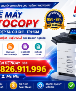 Thuê Máy Photocopy Nhập Khẩu Đẹp Tại Củ Chi - TP.HCM Giá Rẻ, Hỗ Trợ Nhanh 24/7
