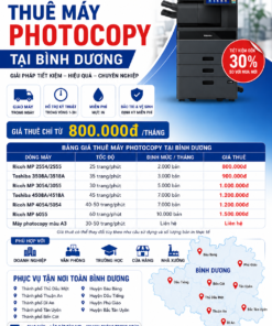 Thuê Máy Photocopy Tại Bình Dương Giá Ưu Đãi - Nguyễn Phan