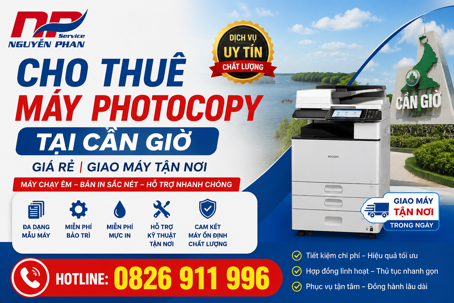 Cho Thuê Máy Photocopy Tại Cần Giờ Giá Rẻ Giao Máy Tận Nơi