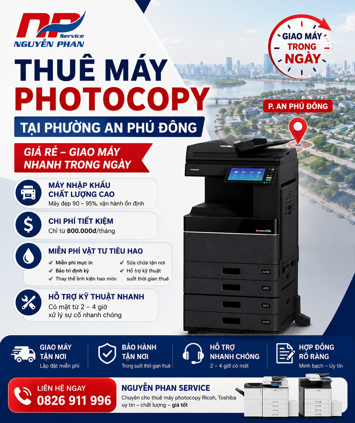 Thuê Máy Photocopy Tại Phường An Phú Đông