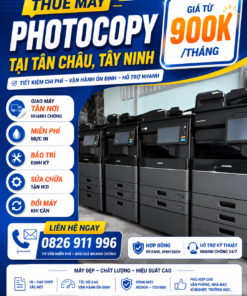 Dịch Vụ Cho Thuê Máy Photocopy Tại Tân Châu, Tây Ninh