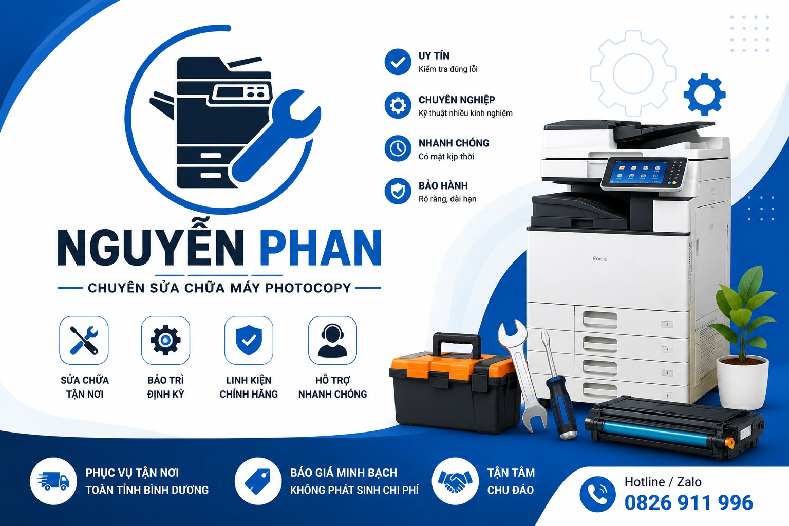 Dịch vụ sửa chữa và bảo trì máy photocopy tại Bình Dương