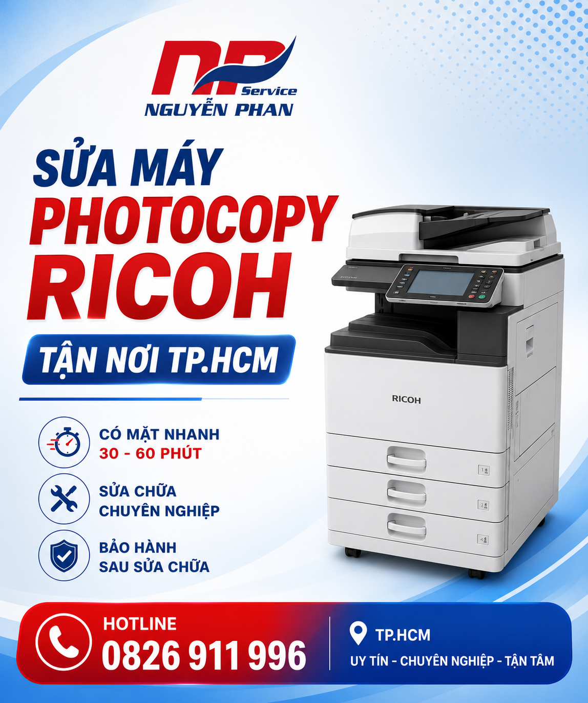 Sửa Máy Photocopy Ricoh Tận Nơi TP.HCM