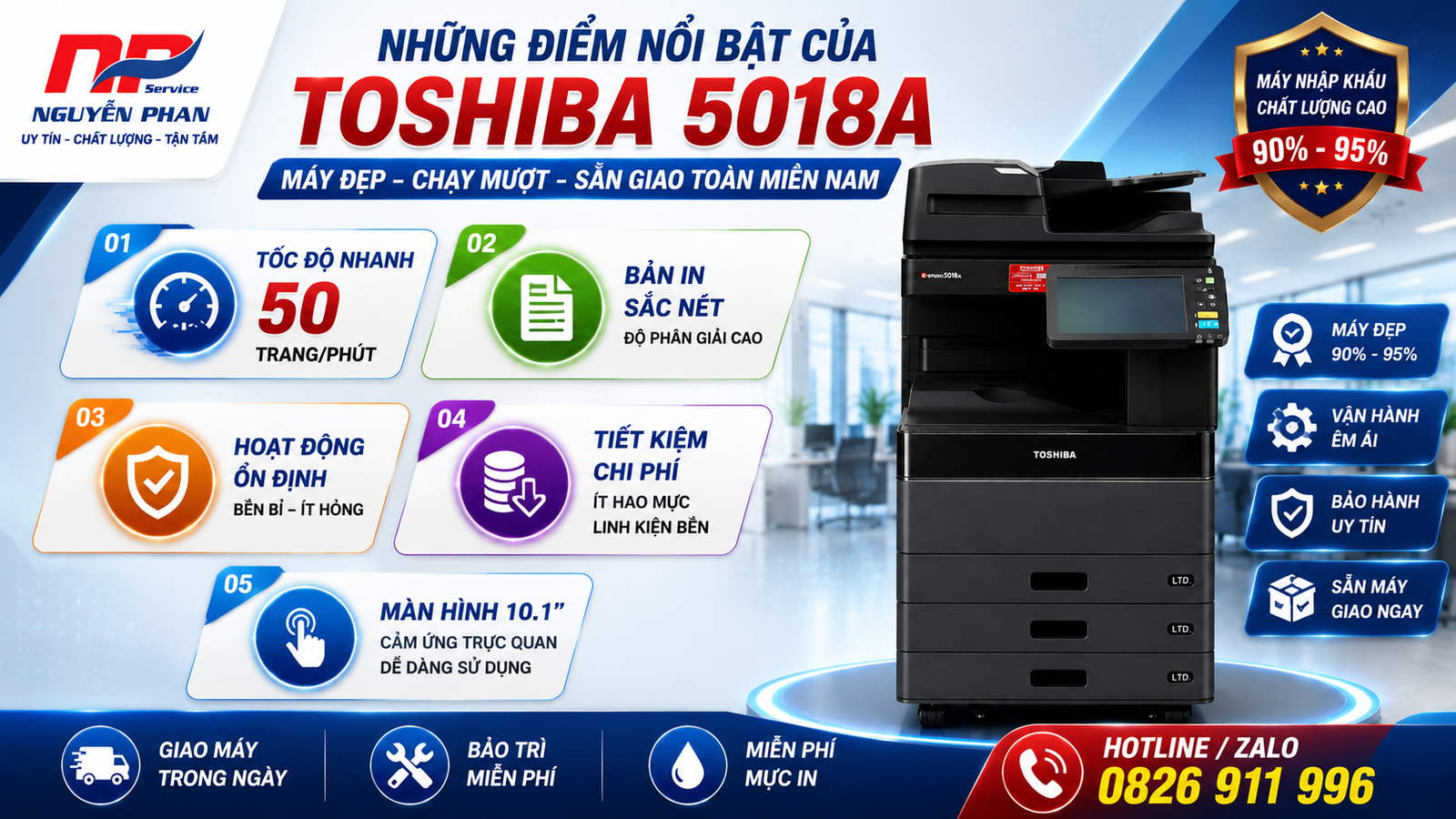 Những Điểm Nổi Bật Của Toshiba 5018A
