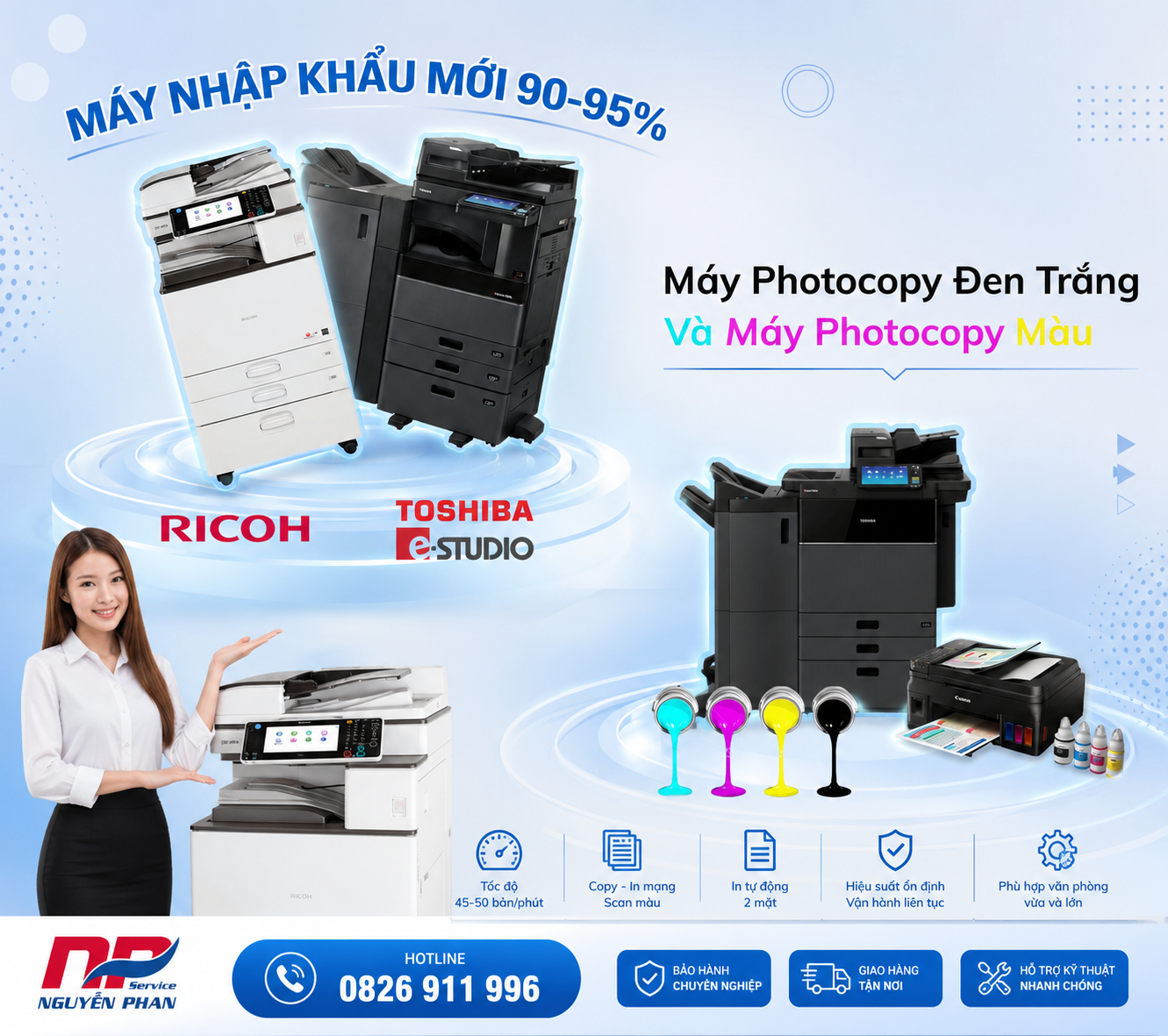 Máy photocopy hiện đại và chuyên nghiệp Nguyễn Phan - Chuyên máy photocopy nhập khẩu