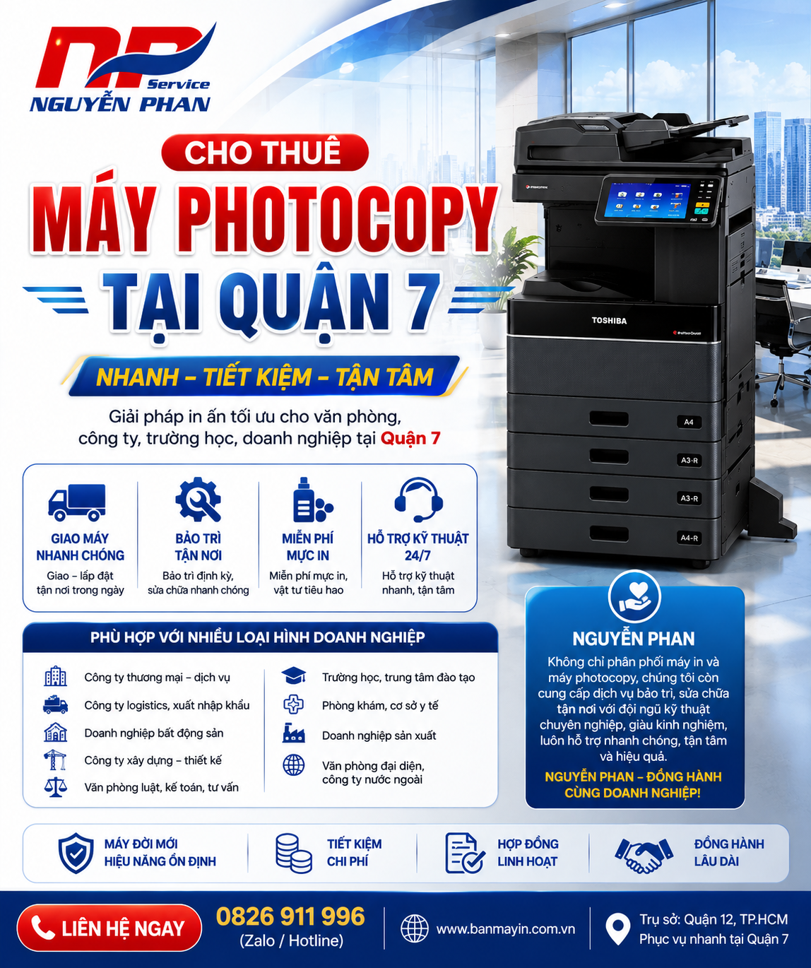 Cho Thuê Máy Photocopy Tại Quận 7 - Nguyễn Phan