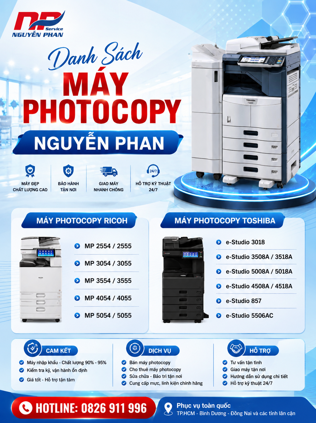 Cho Thuê Máy Photocopy Tại Quận 7 - Nhanh, Tiết Kiệm, Tận Tâm Danh sach may photocopy tai Nguyen Phan