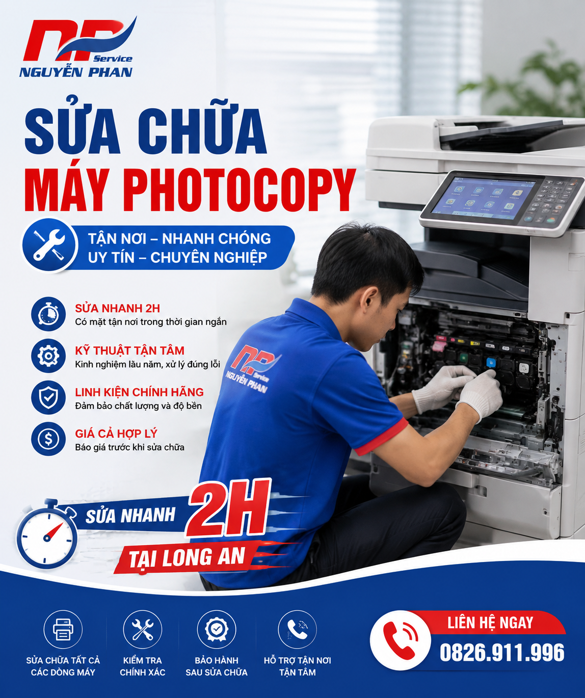 Sửa Máy Photocopy Tại Long An
