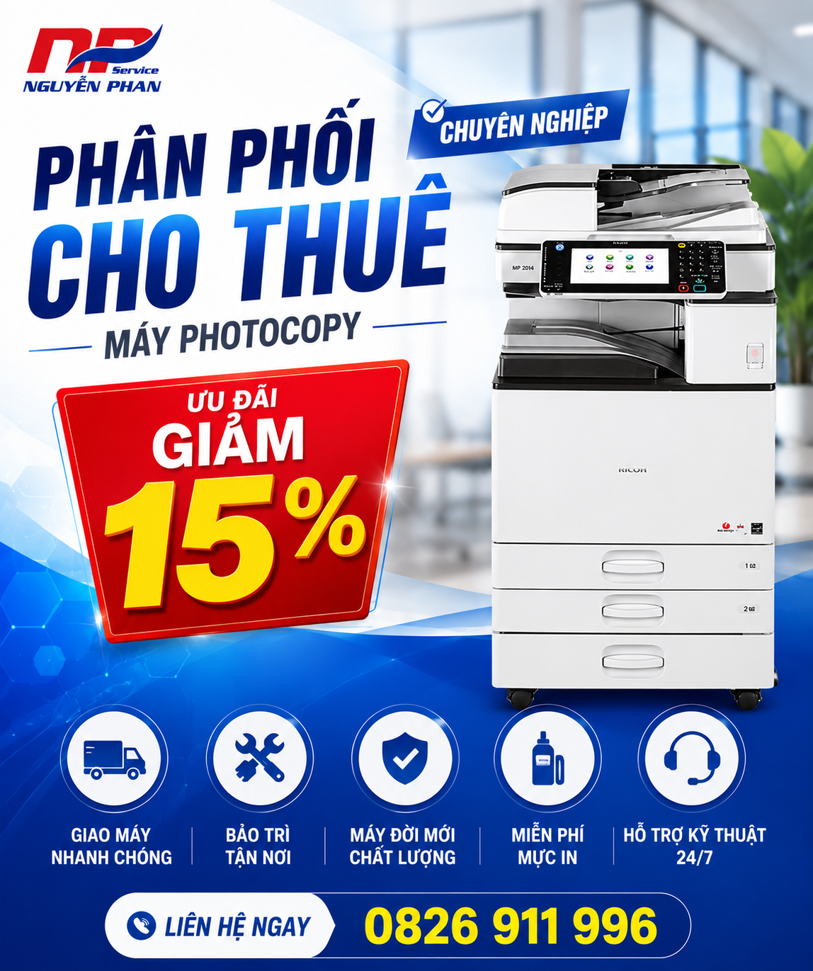 Thuê Máy Photocopy tại Dĩ An