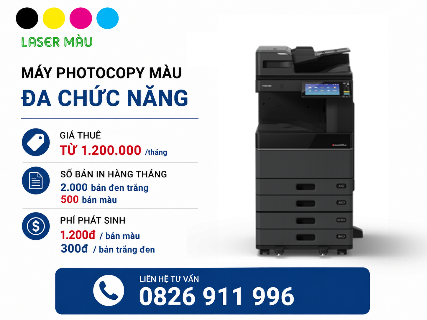 Thuê máy photocopy màu tại HCM