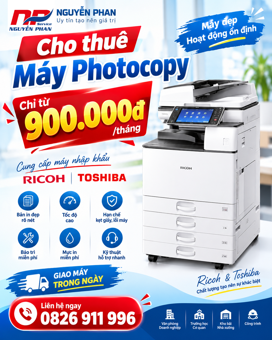 Cho Thuê Máy Photocopy Tại Quận 7