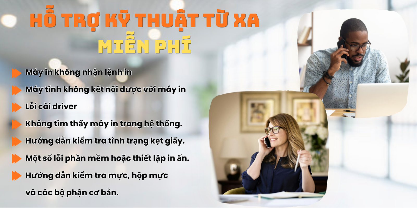 Sửa Máy In Tại Long An - Bảo Hành Sau Sửa Chữa, Hỗ Trợ Từ Xa Miễn Phí