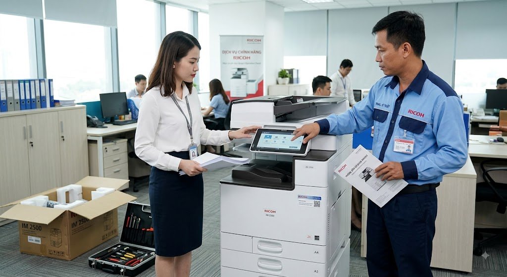 Hướng Dẫn Cài IP Máy Photocopy Thành IP Tĩnh