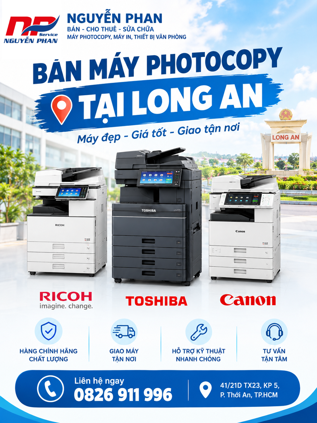 BÁN MÁY PHOTOCOPY NHẬP KHẨU TẠI LONG AN Bán máy photocopy tại Long An