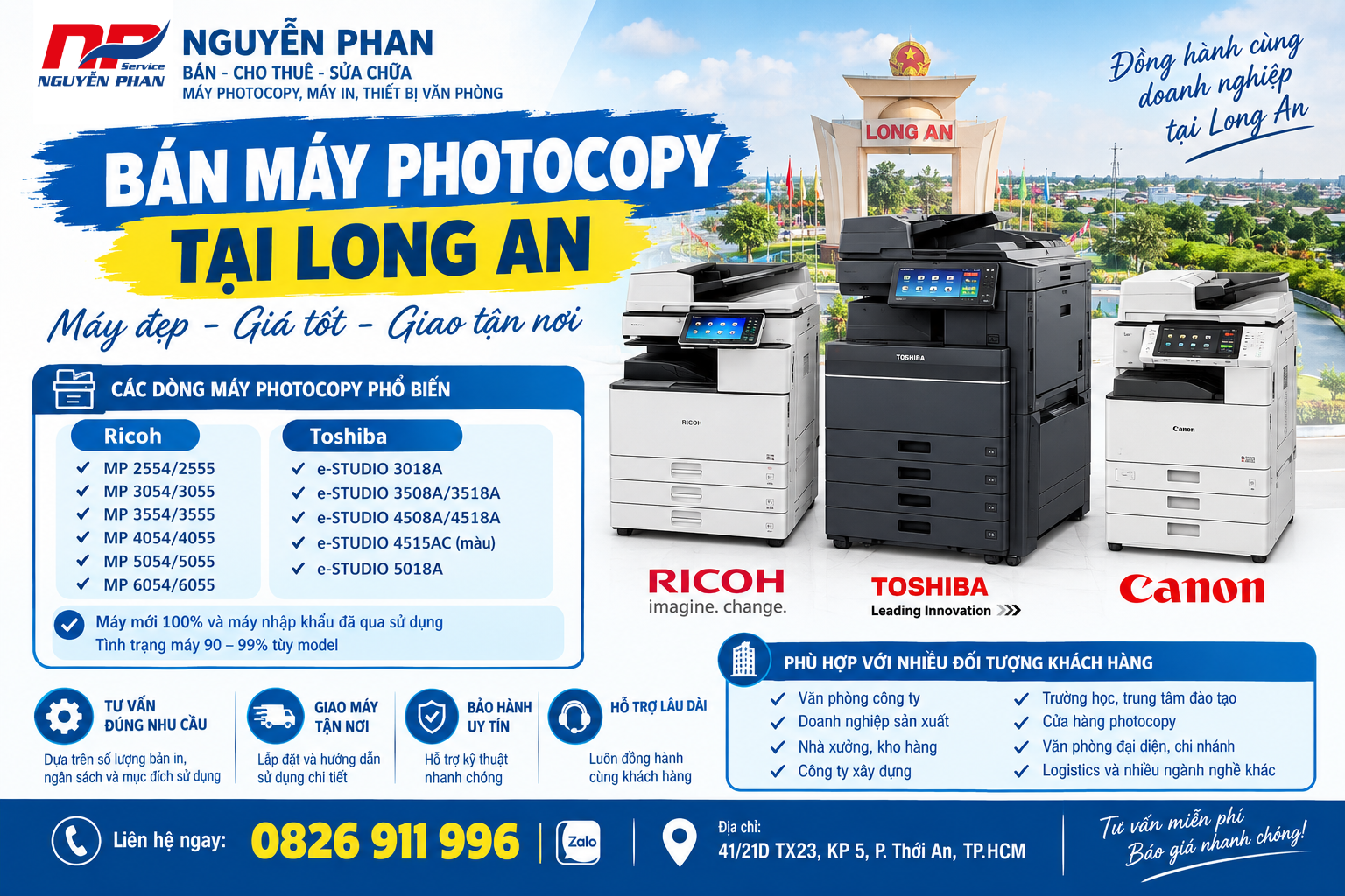 Bán máy photocopy tại Long An Bán máy photocopy tại Long An
